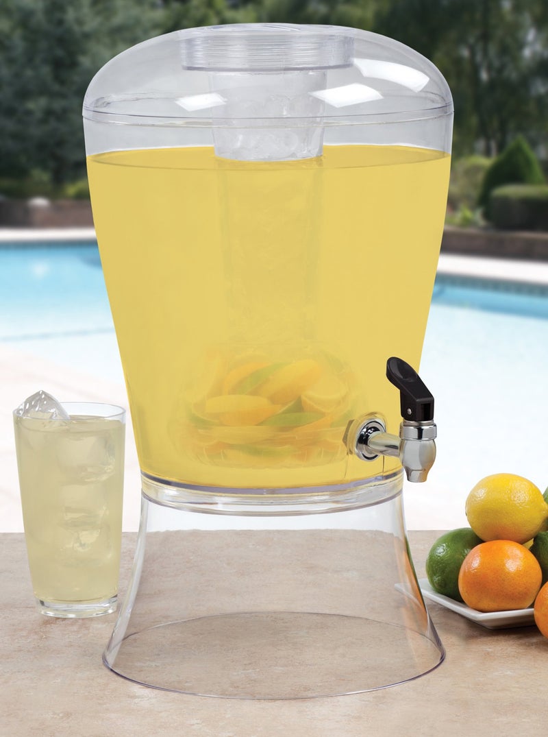 CreativeWare 3 Gallon Beverage Dispenser With Ice Cylinder And Fruit Infuser - Image 2